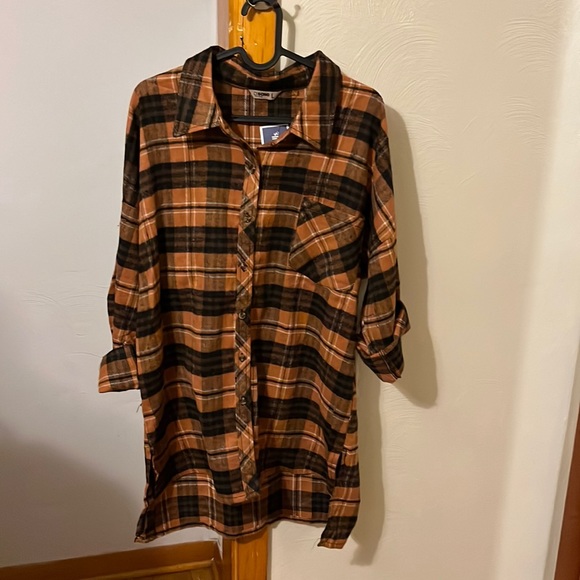 Marshalls Tops Marshalls Flannel Tunic Poshmark